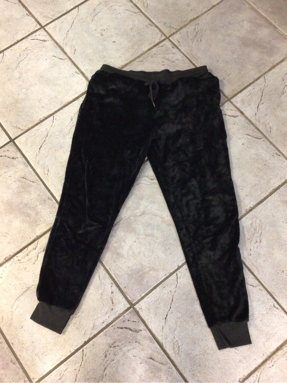 Secret Treasures Black Plush Jogger Pants